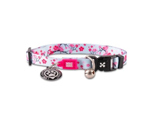M&M Smart ID Cat Collar - Cherry Bloom/1 size