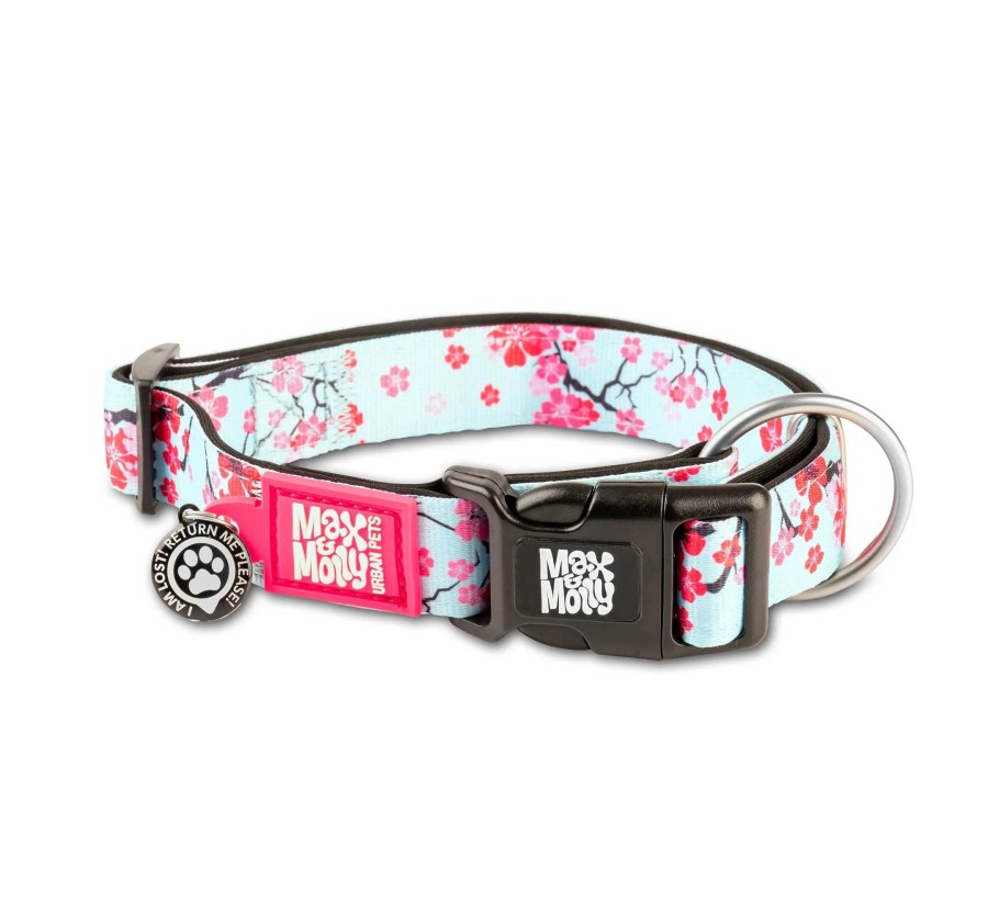 M&M Smart ID Collar - Cherry Bloom/S