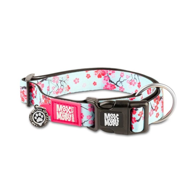 M&M Smart ID Collar - Cherry Bloom/S