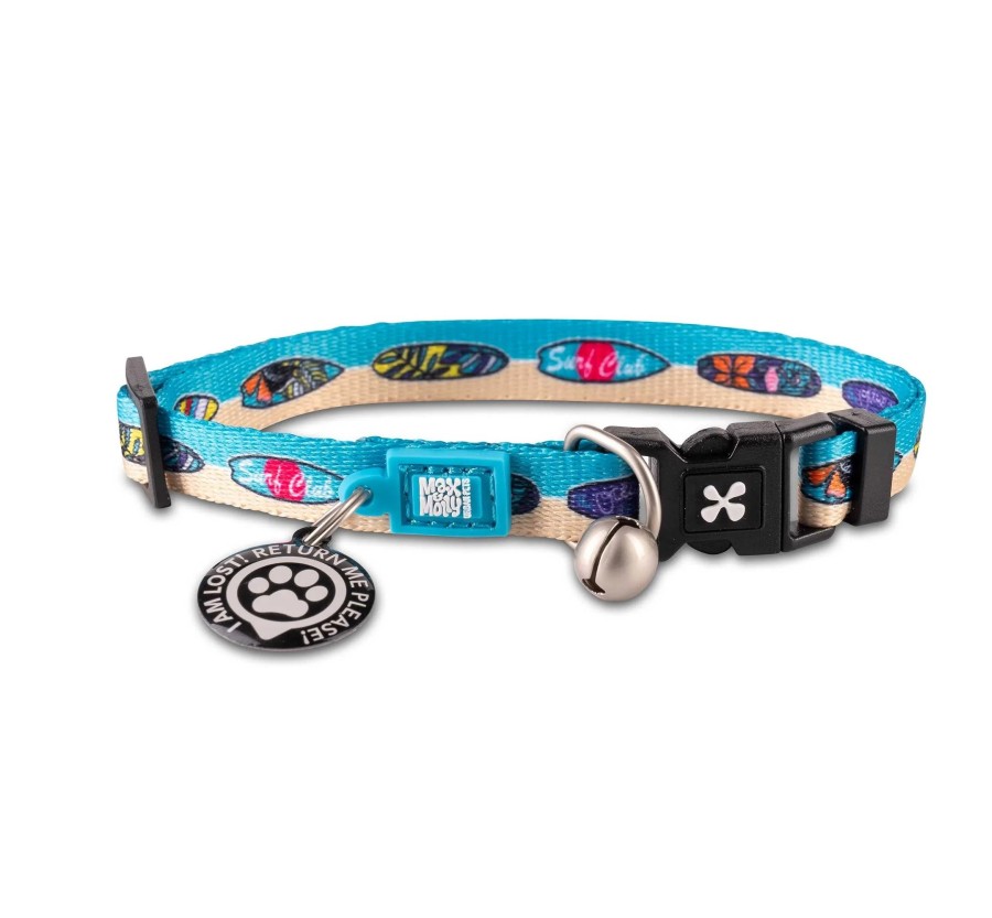 M&M Smart ID Cat Collar - Aloha/1 size