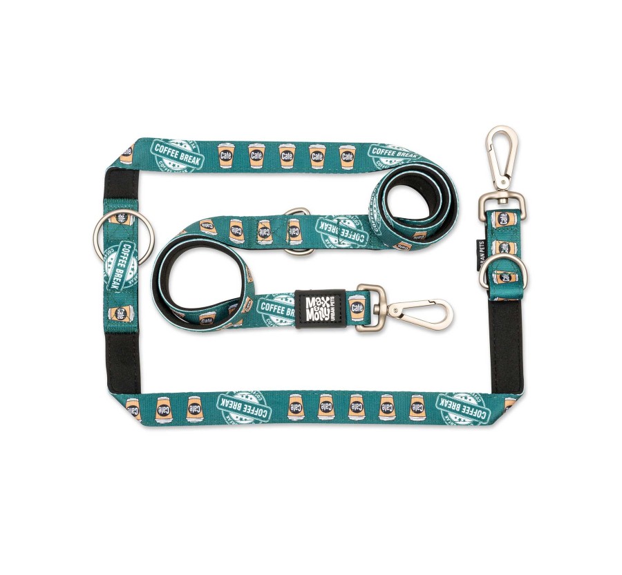 M&M Multi-Function Leash - Coffee Break/L