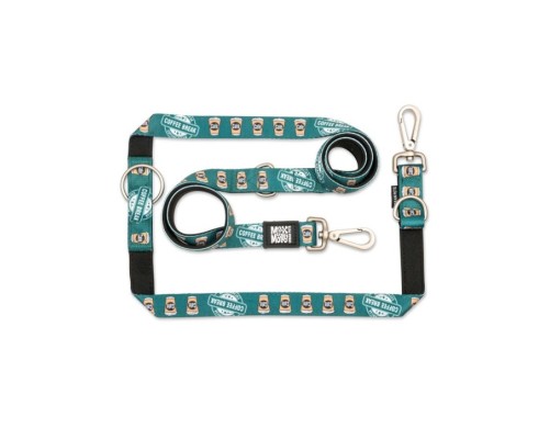 M&M Multi-Function Leash - Coffee Break/L