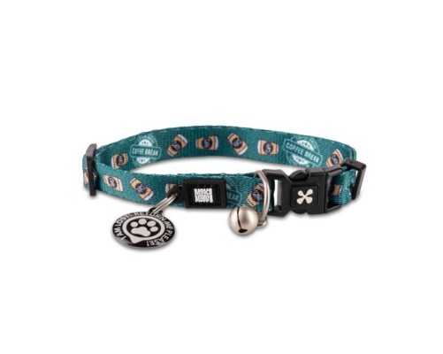 M&M Smart ID Cat Collar - Coffee Break/1 size