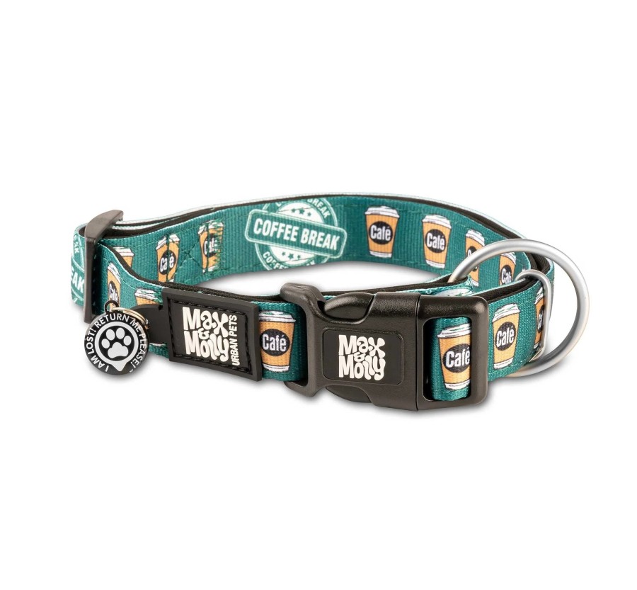 M&M Smart ID Collar - Coffee Break/L