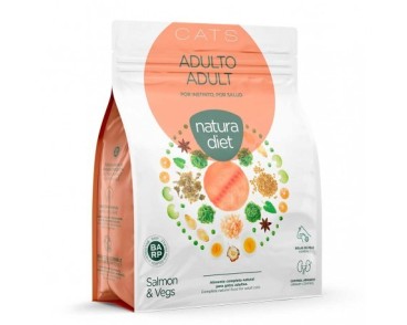 Natura Diet cat Salmón adult para gatos adultos 3Kg