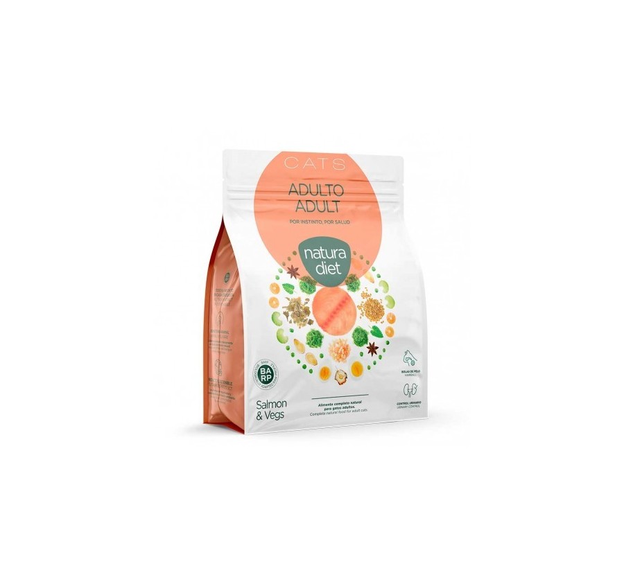 Natura Diet cat Salmón adult para gatos adultos 3Kg