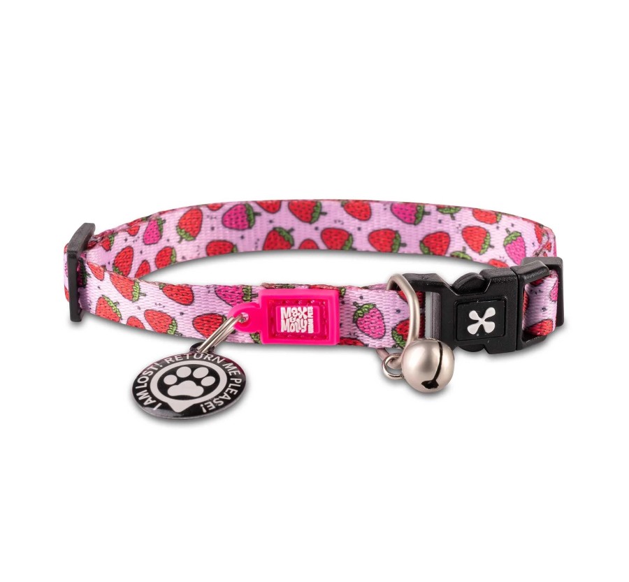 M&M Smart ID Cat Collar - Strawberry Dream/1 size