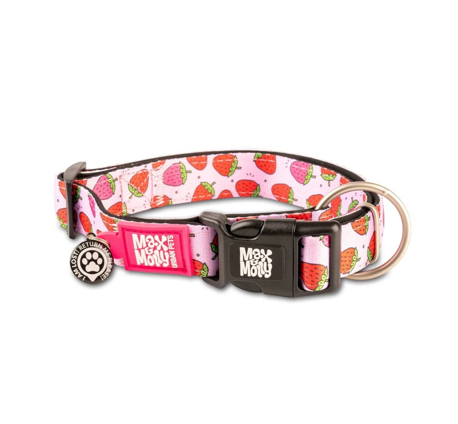 M&M Smart ID Collar - Strawberry Dream/L