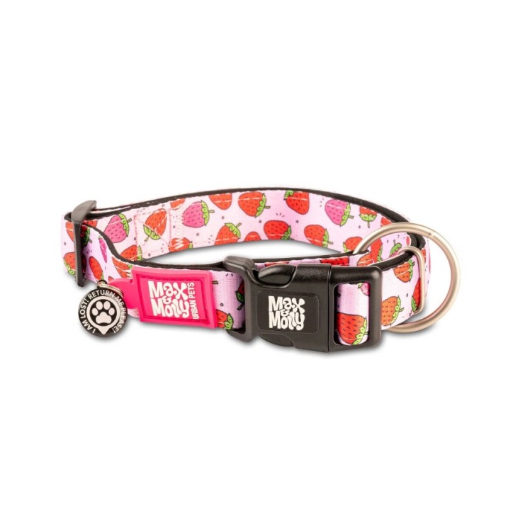 M&M Smart ID Collar - Strawberry Dream/L