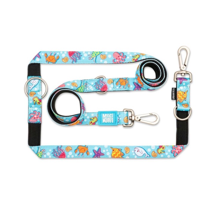 M&M Multi-Function Leash - Blue Ocean/L