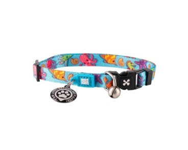 M&M Smart ID Cat Collar - Blue Ocean/1 size