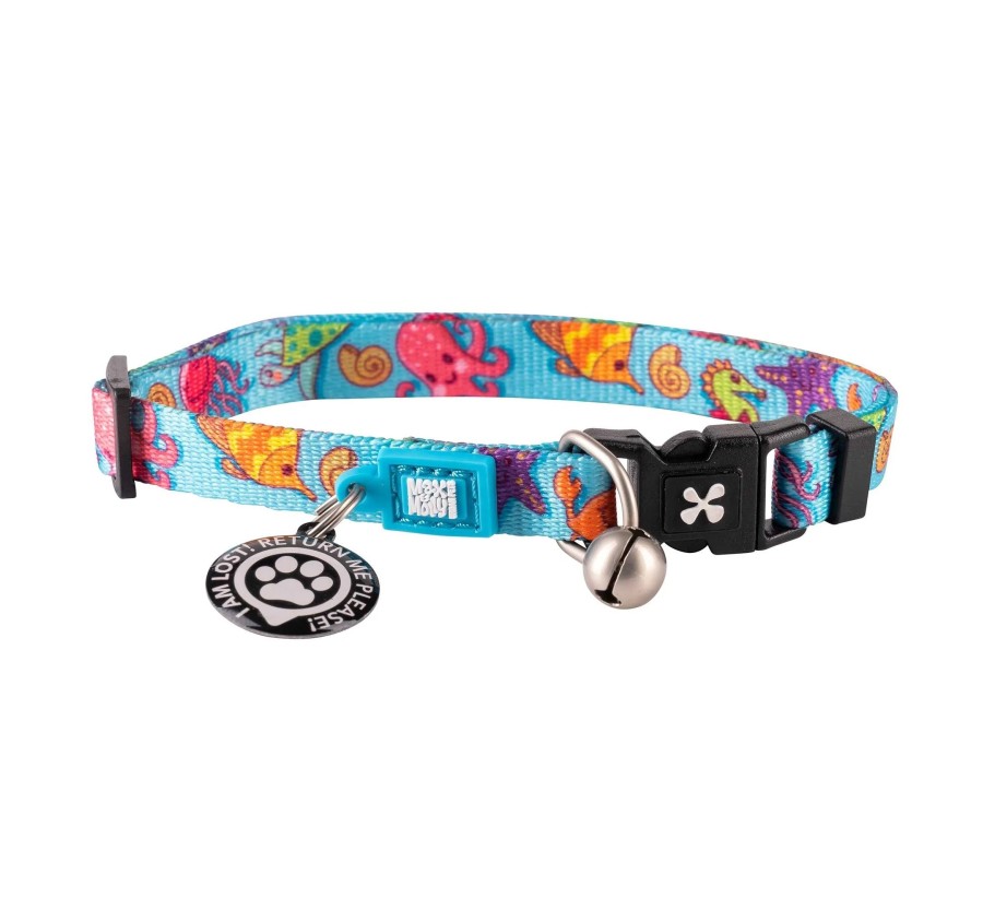 M&M Smart ID Cat Collar - Blue Ocean/1 size
