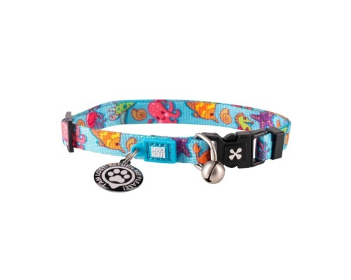 M&M Smart ID Cat Collar - Blue Ocean/1 size