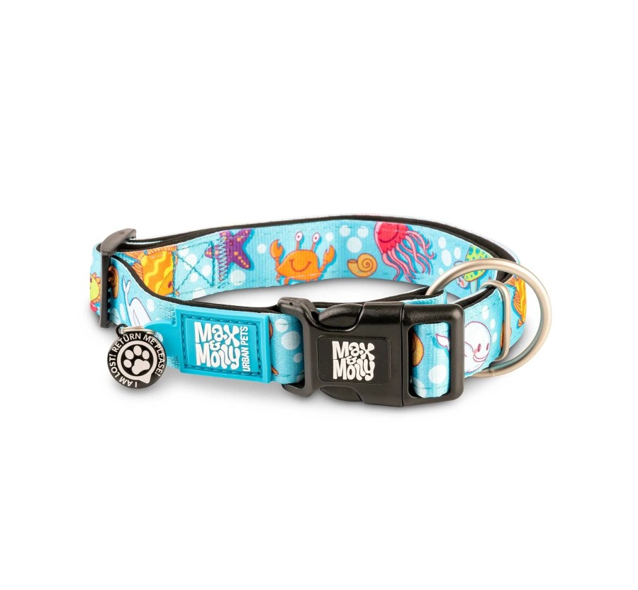 M&M Smart ID Collar - Blue Ocean/S