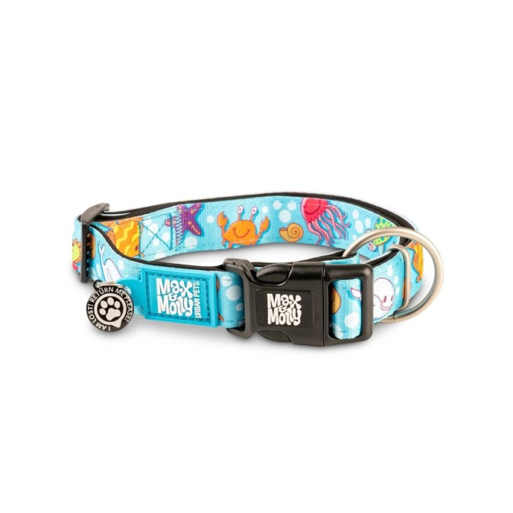 M&M Smart ID Collar - Blue Ocean/L