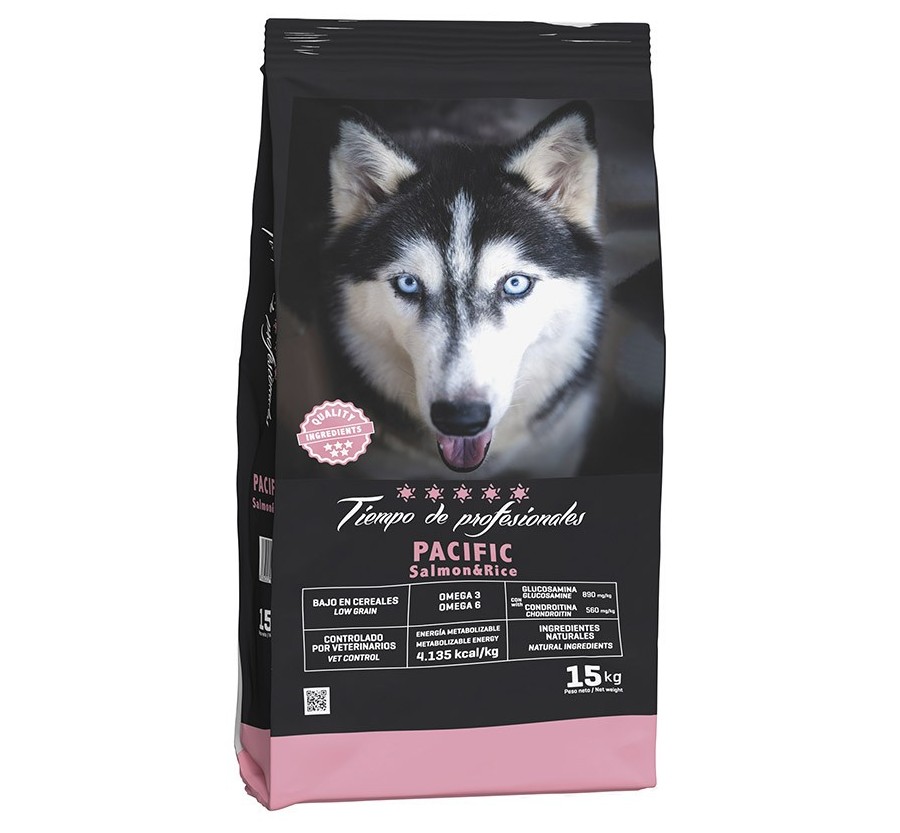 Tiempo Profesionales LOW G. Salmon & Rice Pacific 15Kg