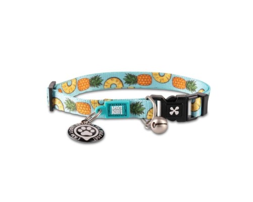 M&M Smart ID Cat Collar - Sweet Pineapple/1 size