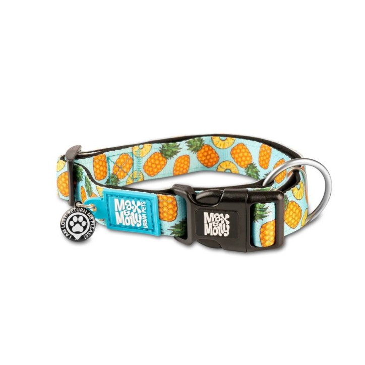 M&M Smart ID Collar - Sweet Pineapple/L