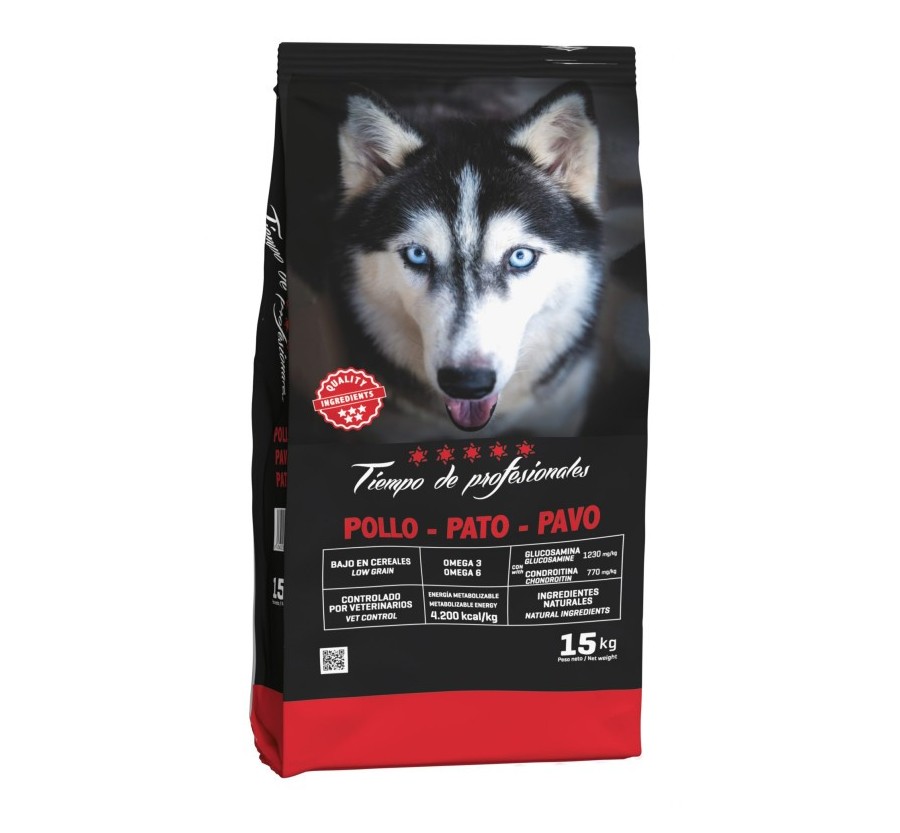 Tiempo Profesionales LOW G. Pollastre, Pavo y Pato 15Kg