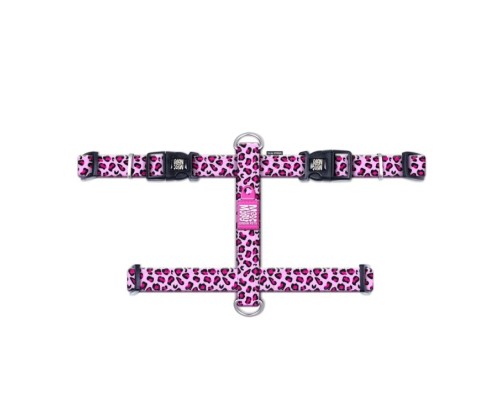 M&M H-Harness - Leopard Pink/L
