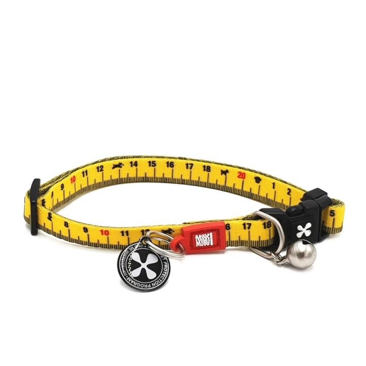 M&M Smart ID Cat Collar - Ruler/1 size