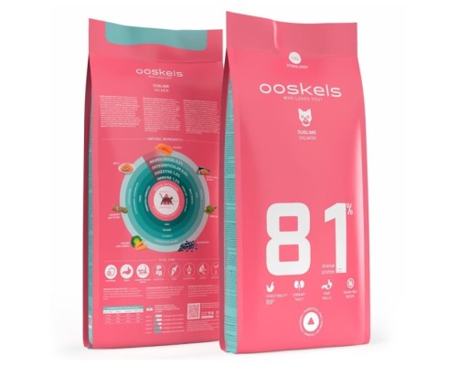OOSKELS Cat Sublime Grain Free 81 Adult Sterilized Salmon 2kg