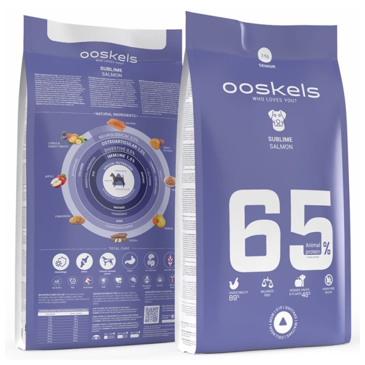 OOSKELS Dog Sublime Grain Free 65 Senior Salmon 3kg