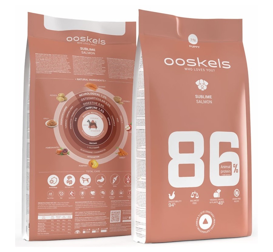 OOSKELS Dog Sublime Grain Free 86 Puppy Salmon 3kg