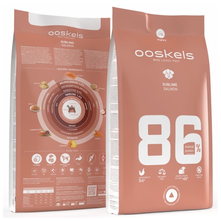 OOSKELS Dog Sublime Grain Free 86 Puppy Salmon 3kg