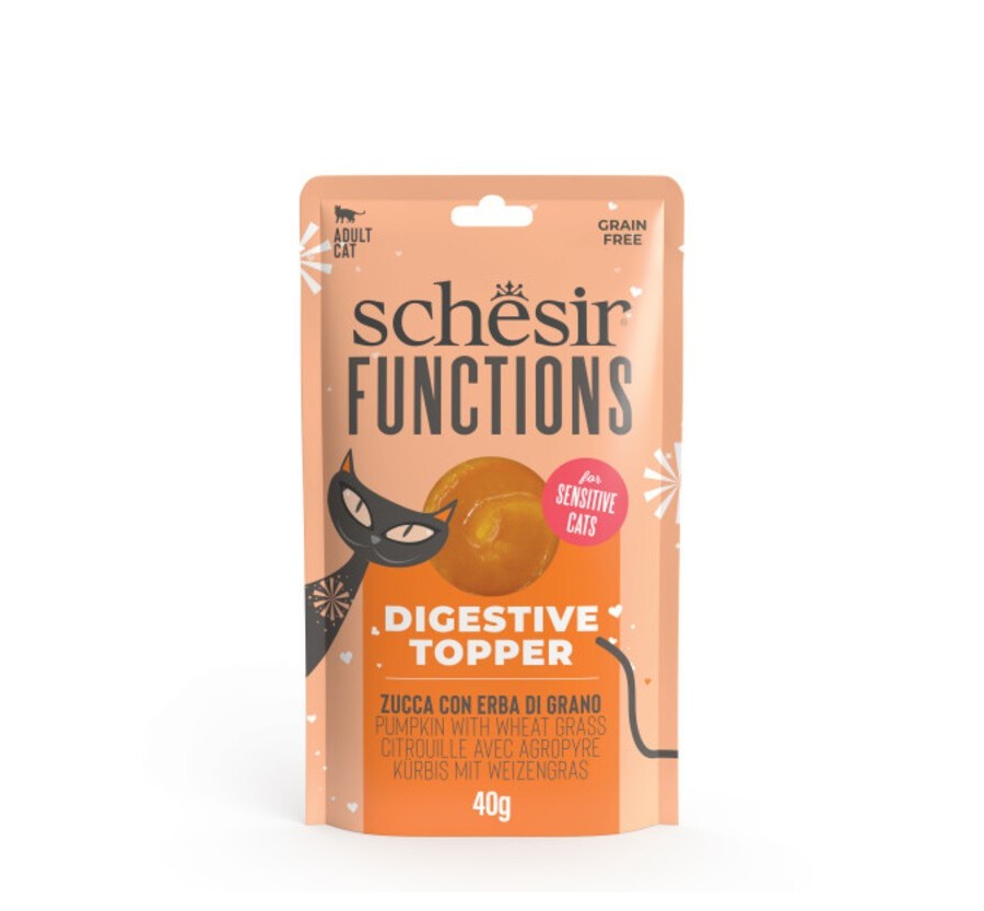 Schesir Funcionals Grain Free Sobre Digestiu Complement Carbassa 40 g