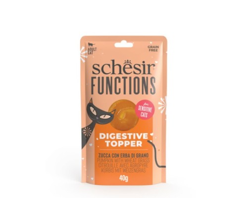 Schesir Funcionals Grain Free Sobre Digestiu Complement Carbassa 40 g