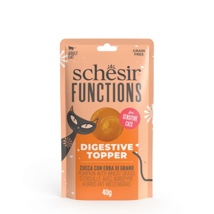Schesir Funcionals Grain Free Sobre Digestiu Complement Carbassa 40 g