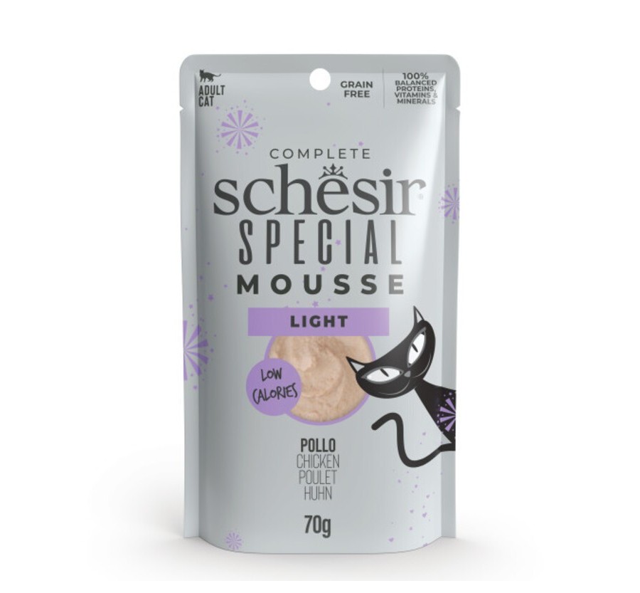 Schesir Funcionals Grain Free Sobre Especial Mousse Lleuger Pollastre 70 g