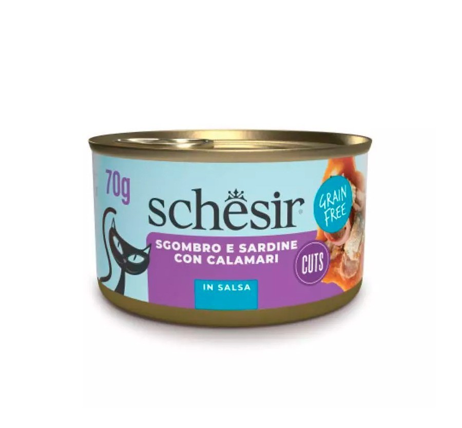 Schesir Grill Sardines i Verat amb Calamar amb Salsa 70 g