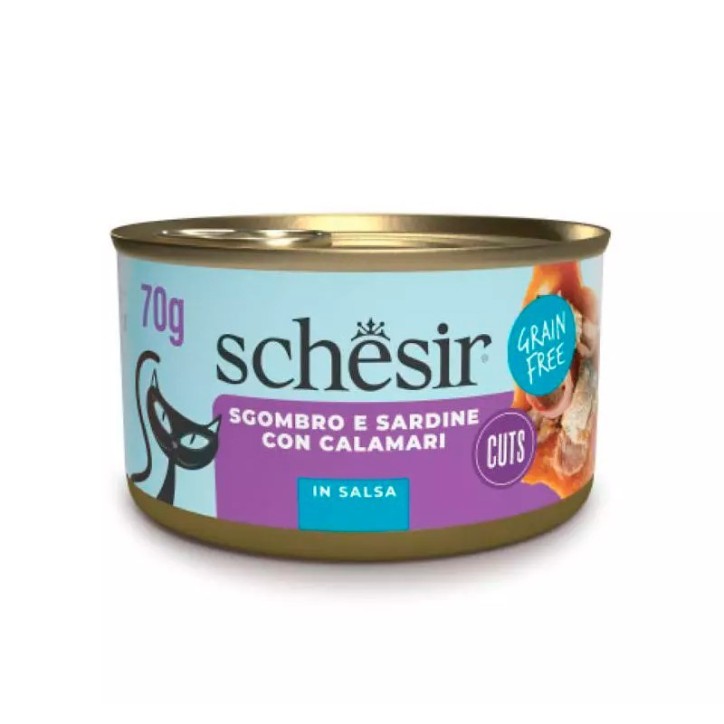 Schesir Grill Sardines i Verat amb Calamar amb Salsa 70 g