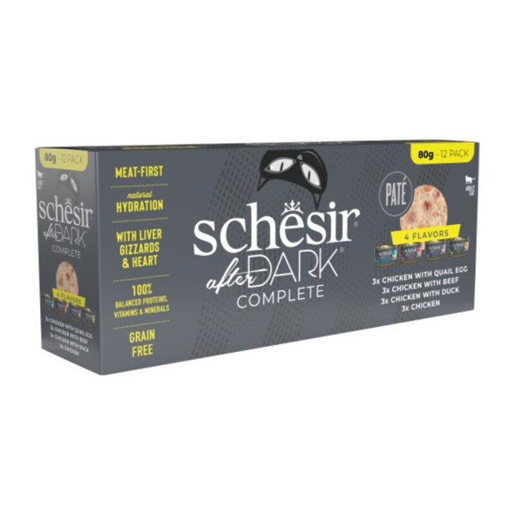 Schesir Llaunes After Dark Paté Pack Variat 80 g