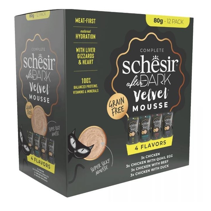 Schesir Llaunes After Dark Velvet Pack Variat 80 g