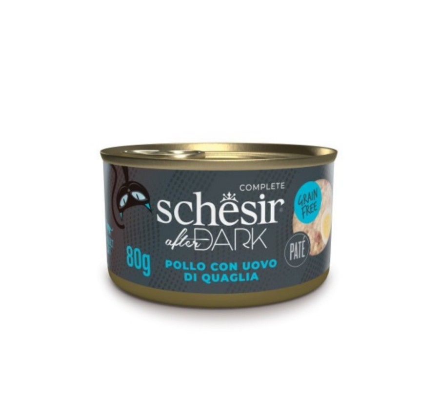 Schesir Llaunes After Dark Paté Pollastre amb Ou de Guatlla 80 g