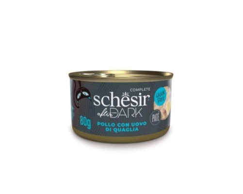 Schesir Llaunes After Dark Paté Pollastre amb Ou de Guatlla 80 g