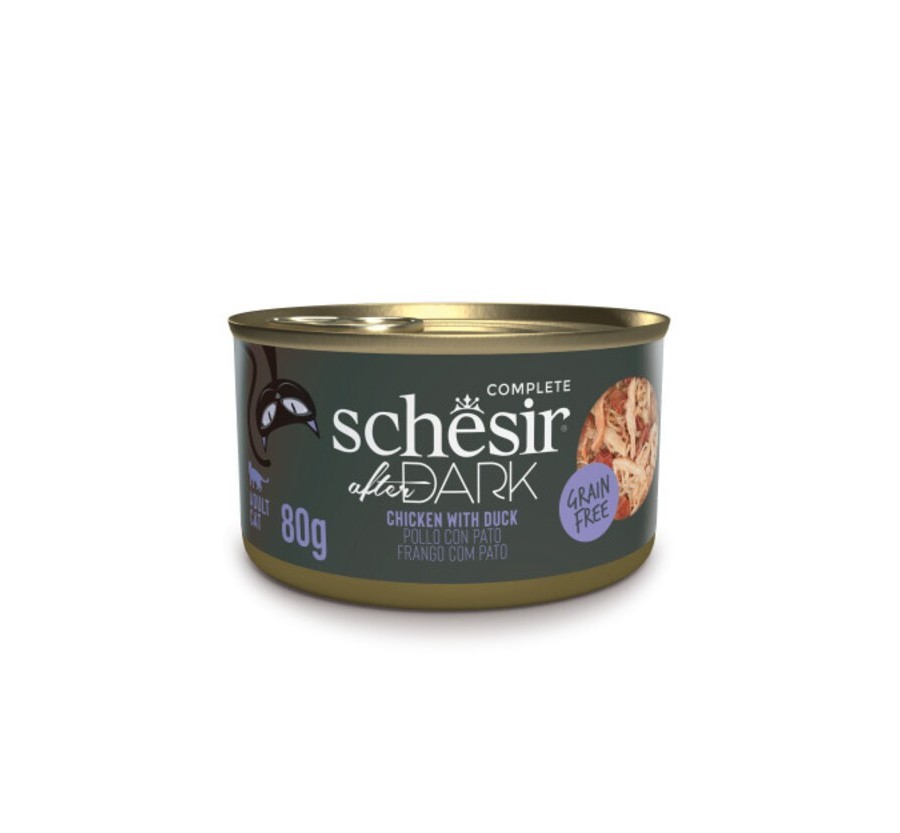 Schesir Llaunes After Dark Paté Pollastre amb Ànec 80 g