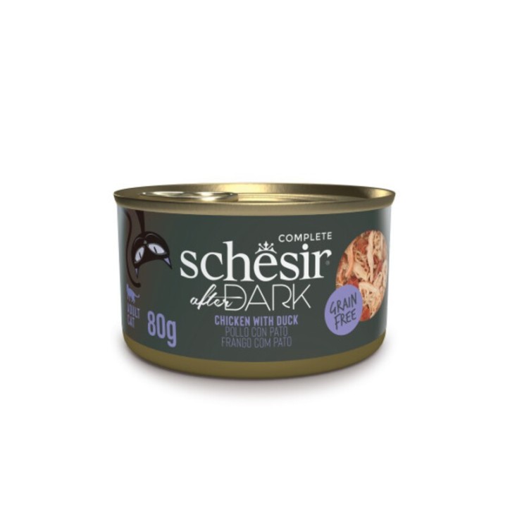 Schesir Llaunes After Dark Paté Pollastre amb Ànec 80 g