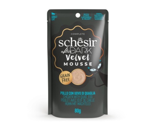 Schesir Llaunes After Dark Velvet Pollastre amb Ou de Guatlla 80 g