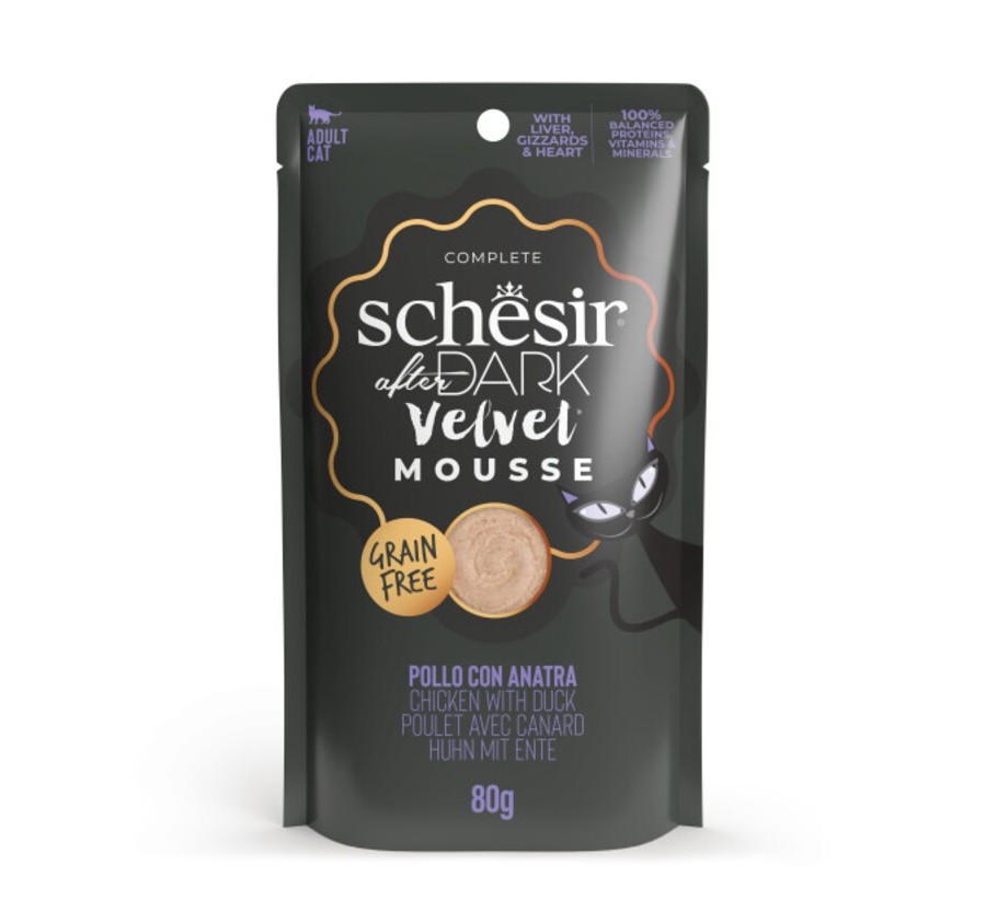Schesir Llaunes After Dark Velvet Pollastre amb Ànec 80 g