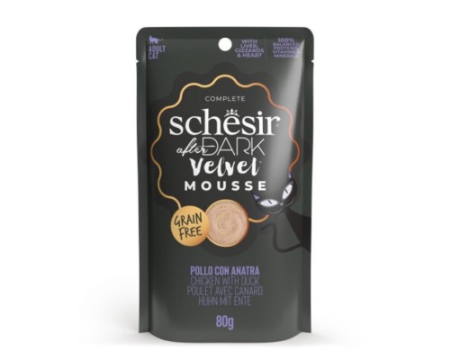 Schesir Llaunes After Dark Velvet Pollastre amb Ànec 80 g