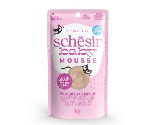 Schesir Sobre de Cachorros Mousse de Pollastre amb Fetge 70 g