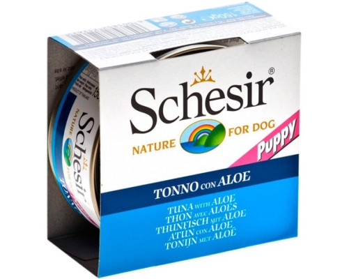 Schesir Llaunes Gos de Tonyina amb Aloe per a Cadells 150 g