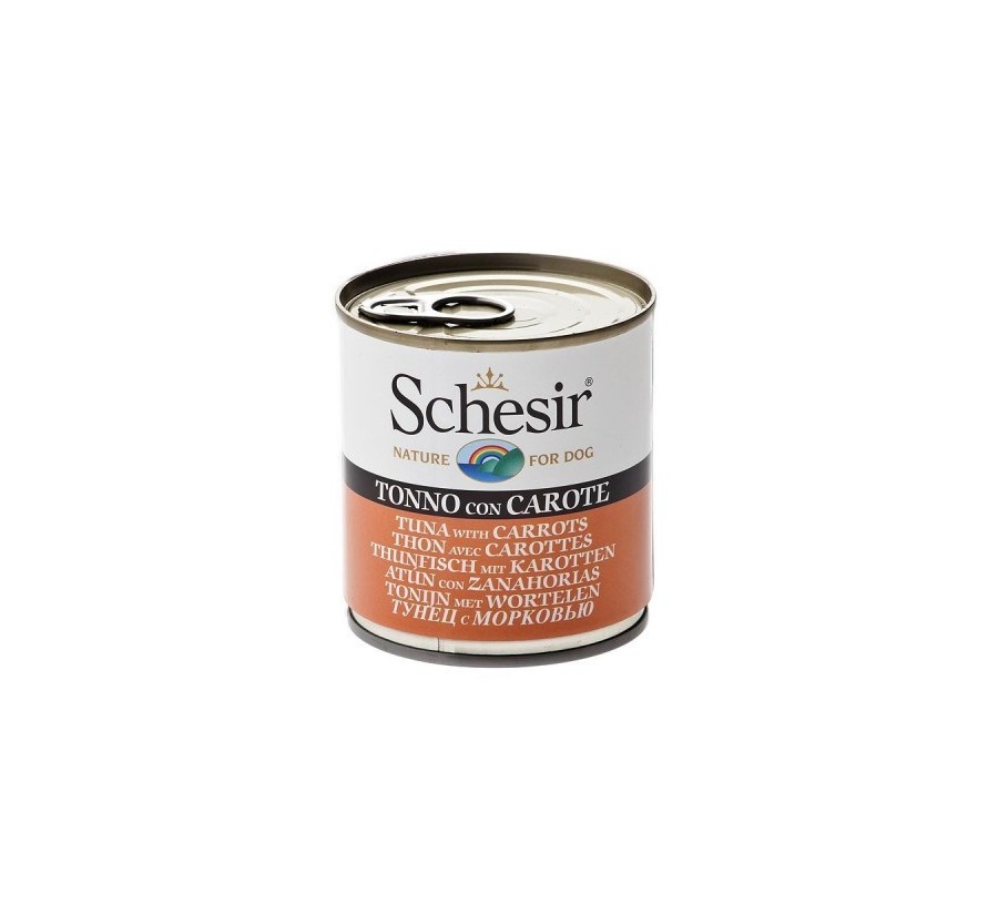 Schesir Llaunes Gos de Tonyina amb Pastanagues 285 g