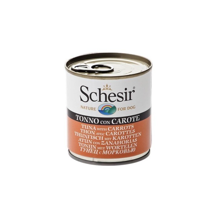 Schesir Llaunes Gos de Tonyina amb Pastanagues 285 g