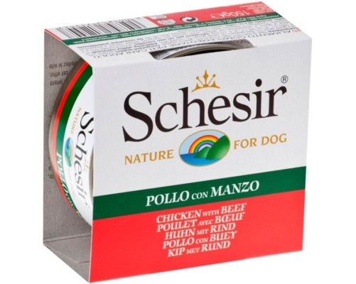 Schesir Llaunes Gos de Filets de Pollastre amb Bou 150 g