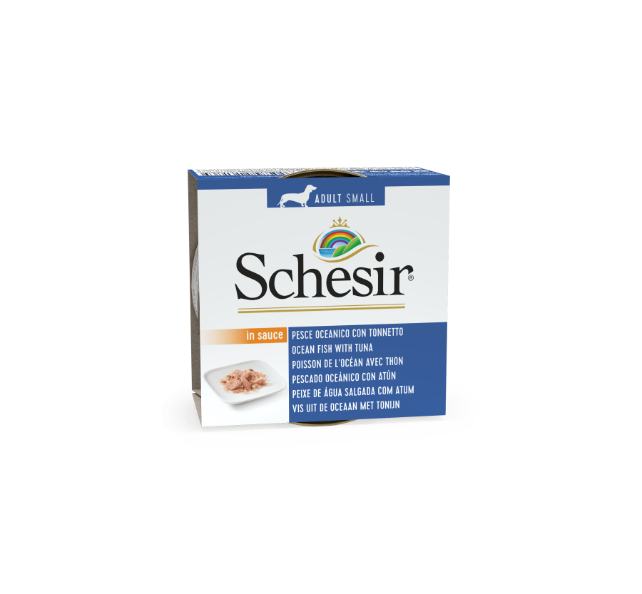 Schesir Llaunes Gos de Peix Oceànic amb Tonyina 85 g